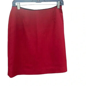 The Limited women's size 4 red above the knee pencil skirt